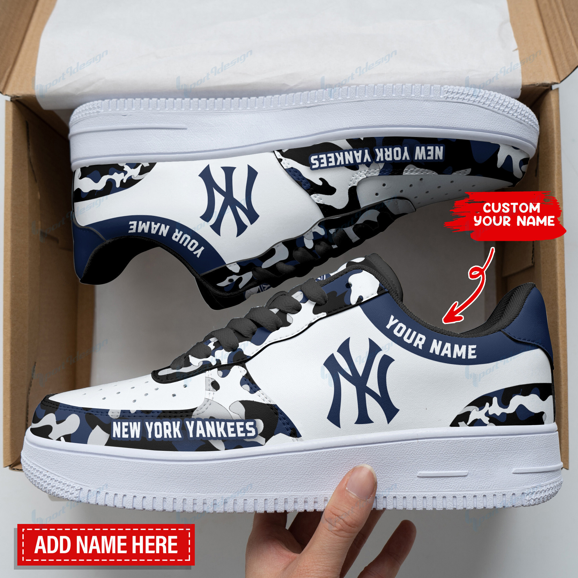 JWFancy New York Yankees NFL Air Low-Top Sneakers Shoes For Men And Women