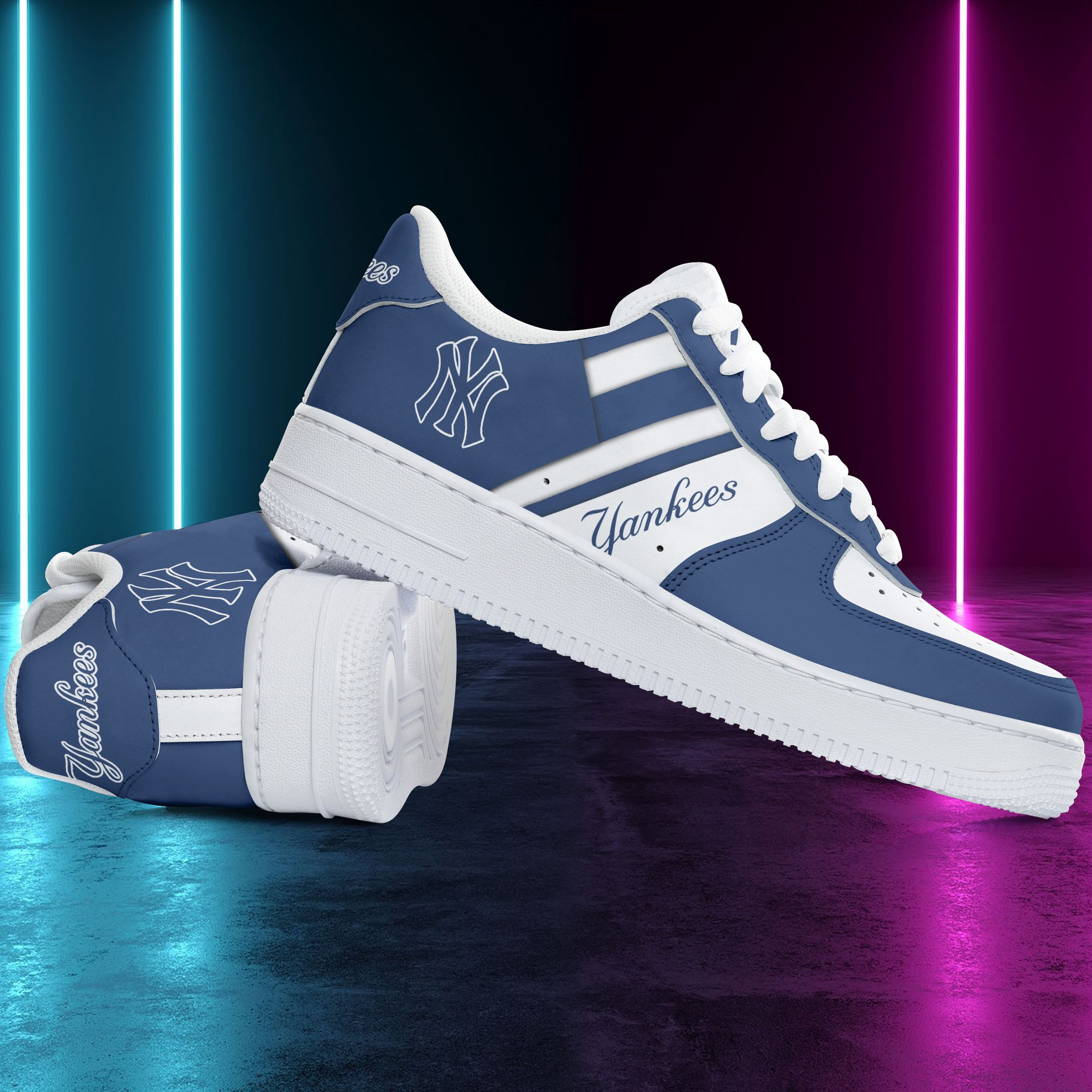 JWFancy New York Yankees NFL Air Low-Top Sneakers Shoes For Men And Women