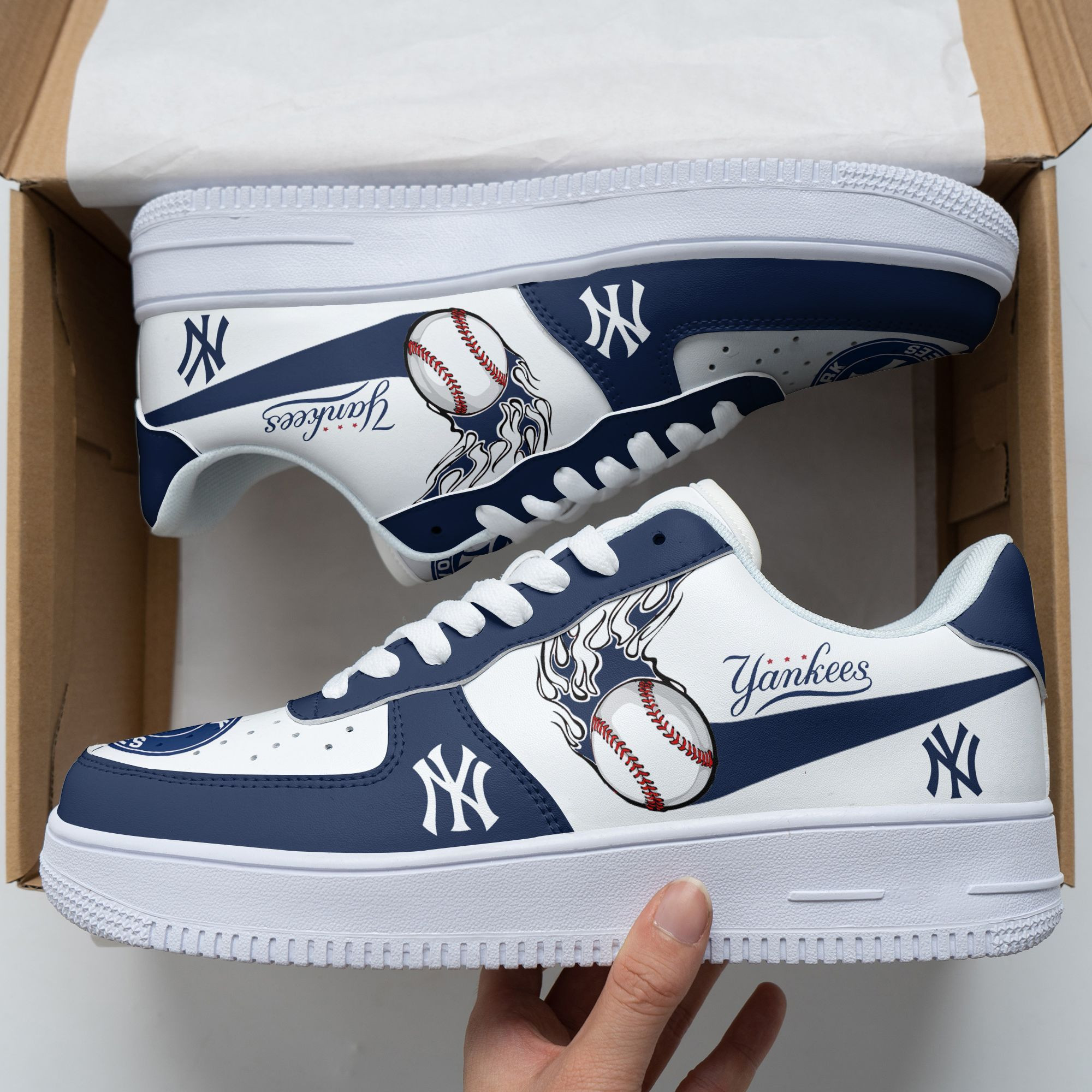 JWFancy New York Yankees NFL Air Low-Top Sneakers Shoes For Men And Women