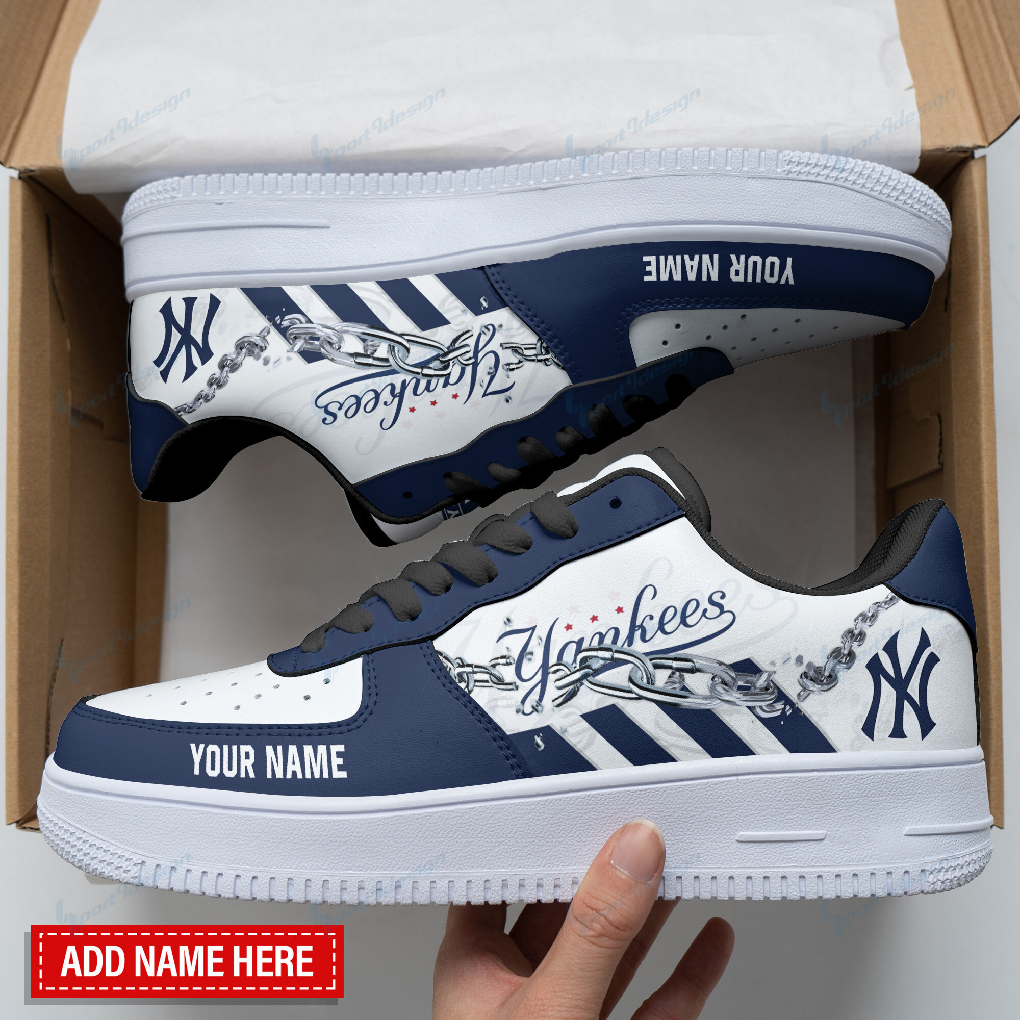 JWFancy New York Yankees NFL Air Low-Top Sneakers Shoes For Men And Women