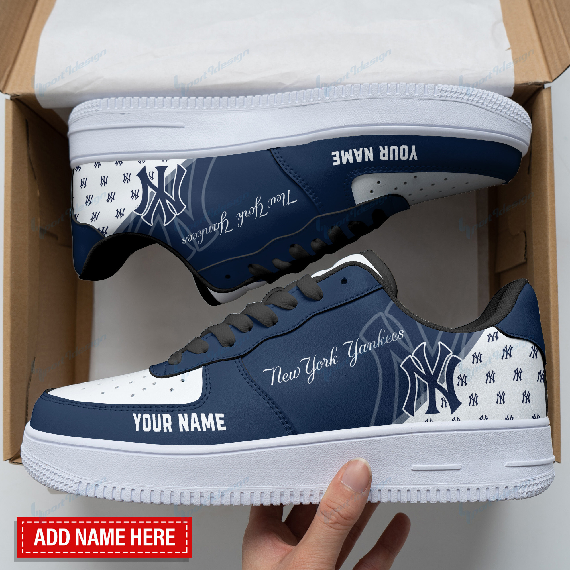 JWFancy New York Yankees NFL Air Low-Top Sneakers Shoes For Men And Women