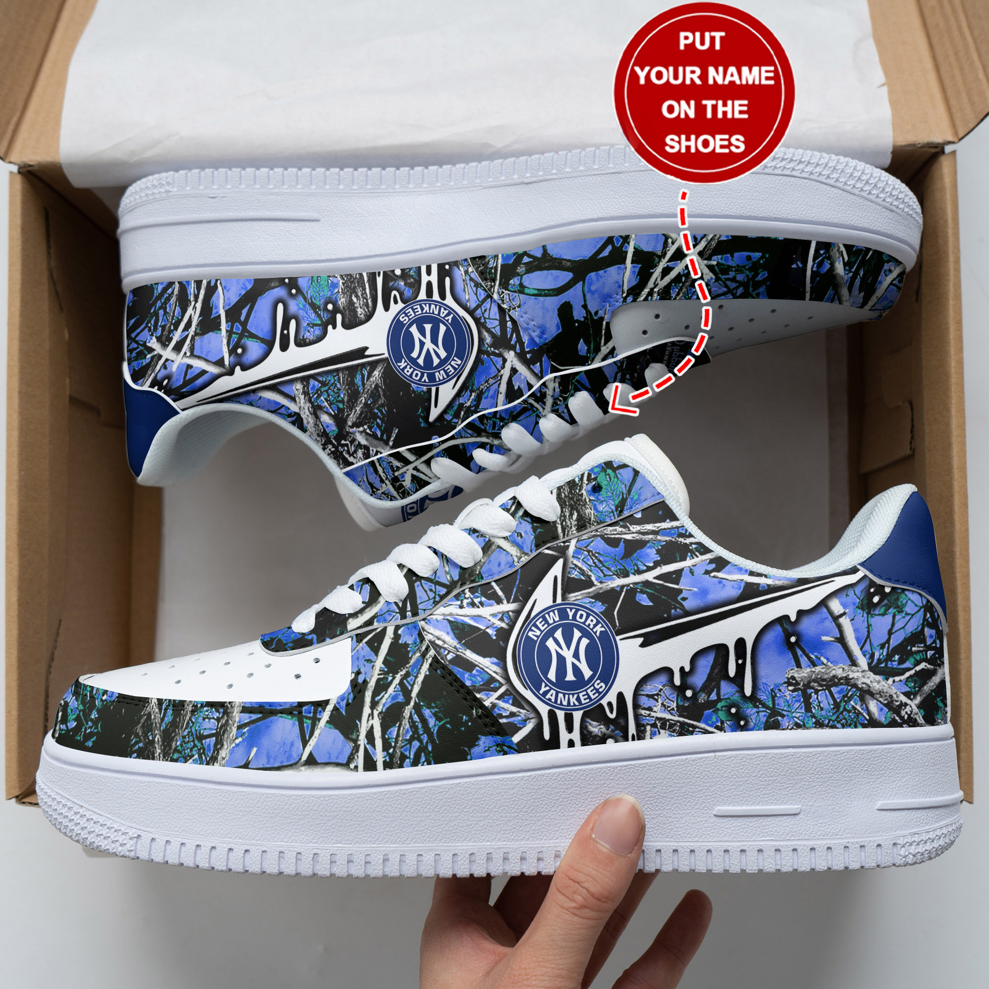 JWFancy New York Yankees NFL Air Low-Top Sneakers Shoes For Men And Women