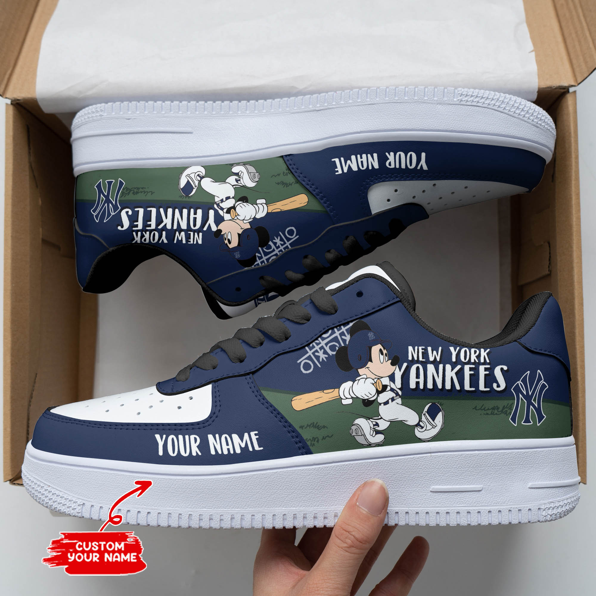 JWFancy New York Yankees NFL Air Low-Top Sneakers Shoes For Men And Women