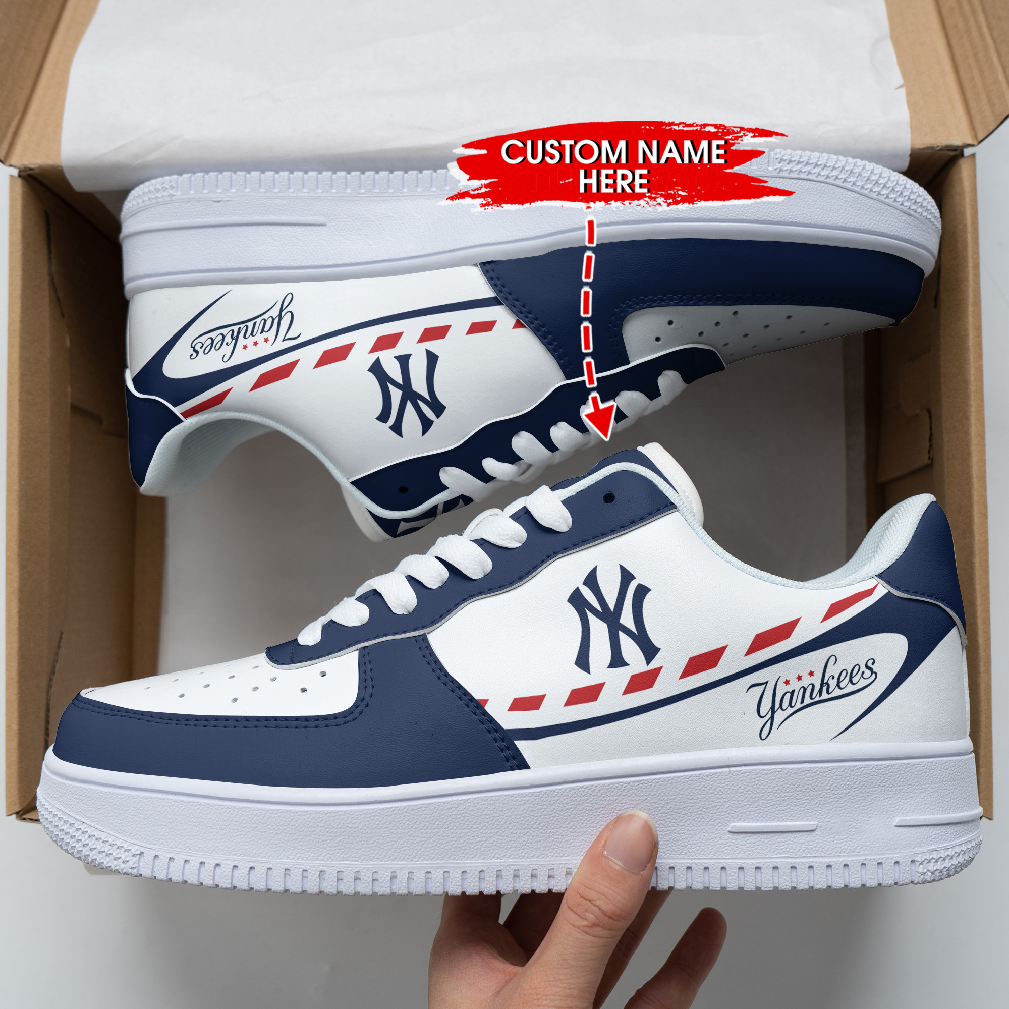 JWFancy New York Yankees NFL Air Low-Top Sneakers Shoes For Men And Women