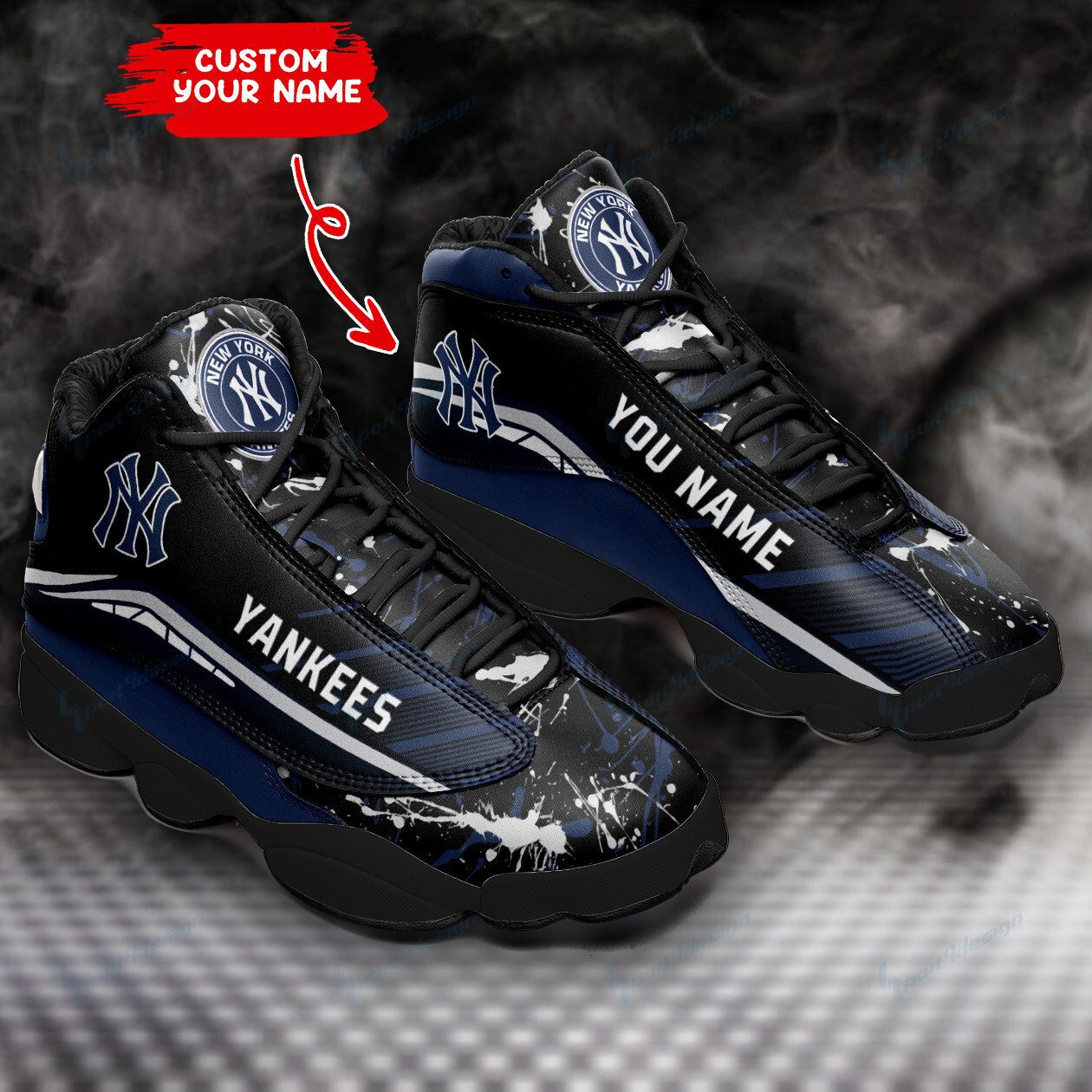 JWFancy New York Yankees NFL AJ13 Sneakers Shoes For Men And Women