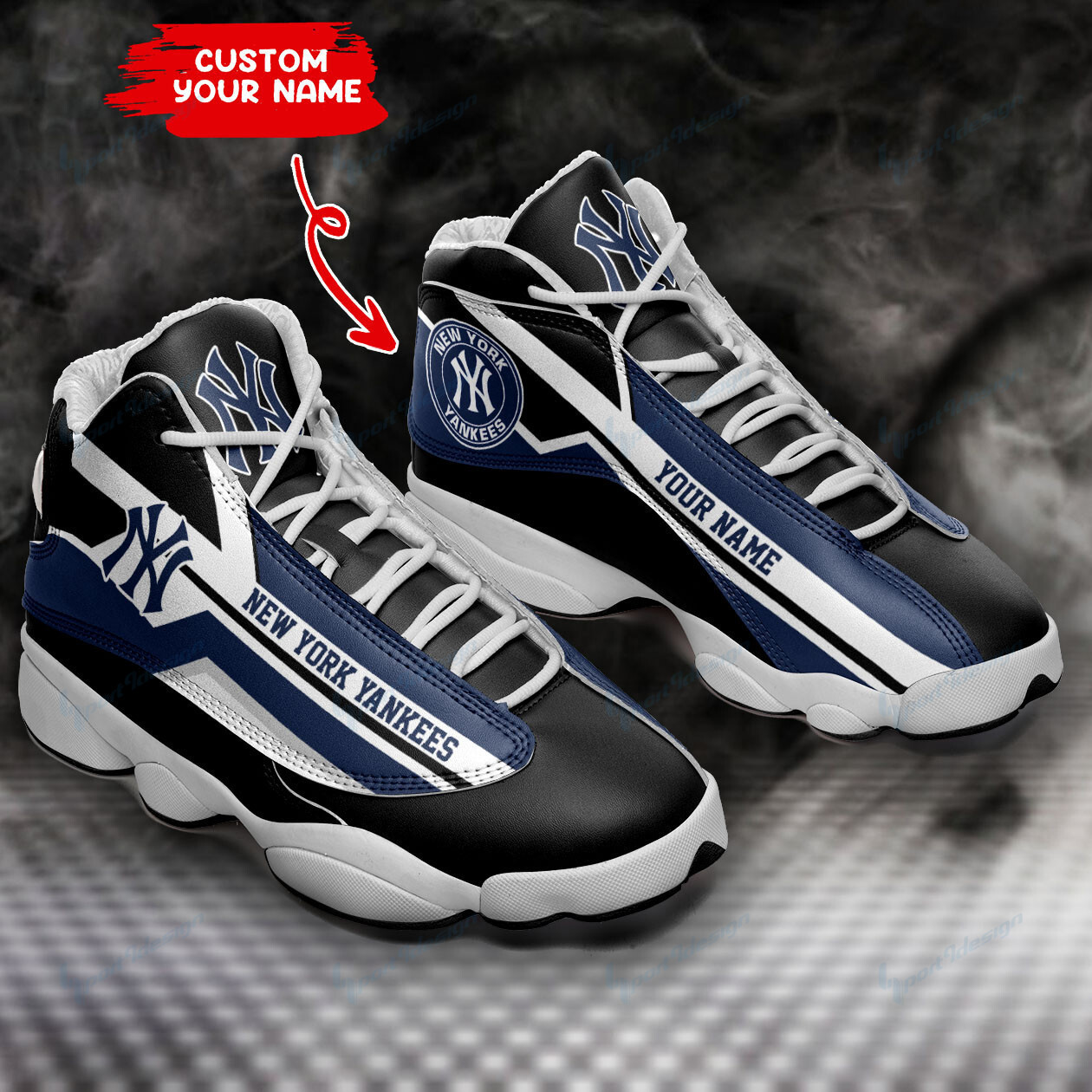 JWFancy New York Yankees NFL AJ13 Sneakers Shoes For Men And Women