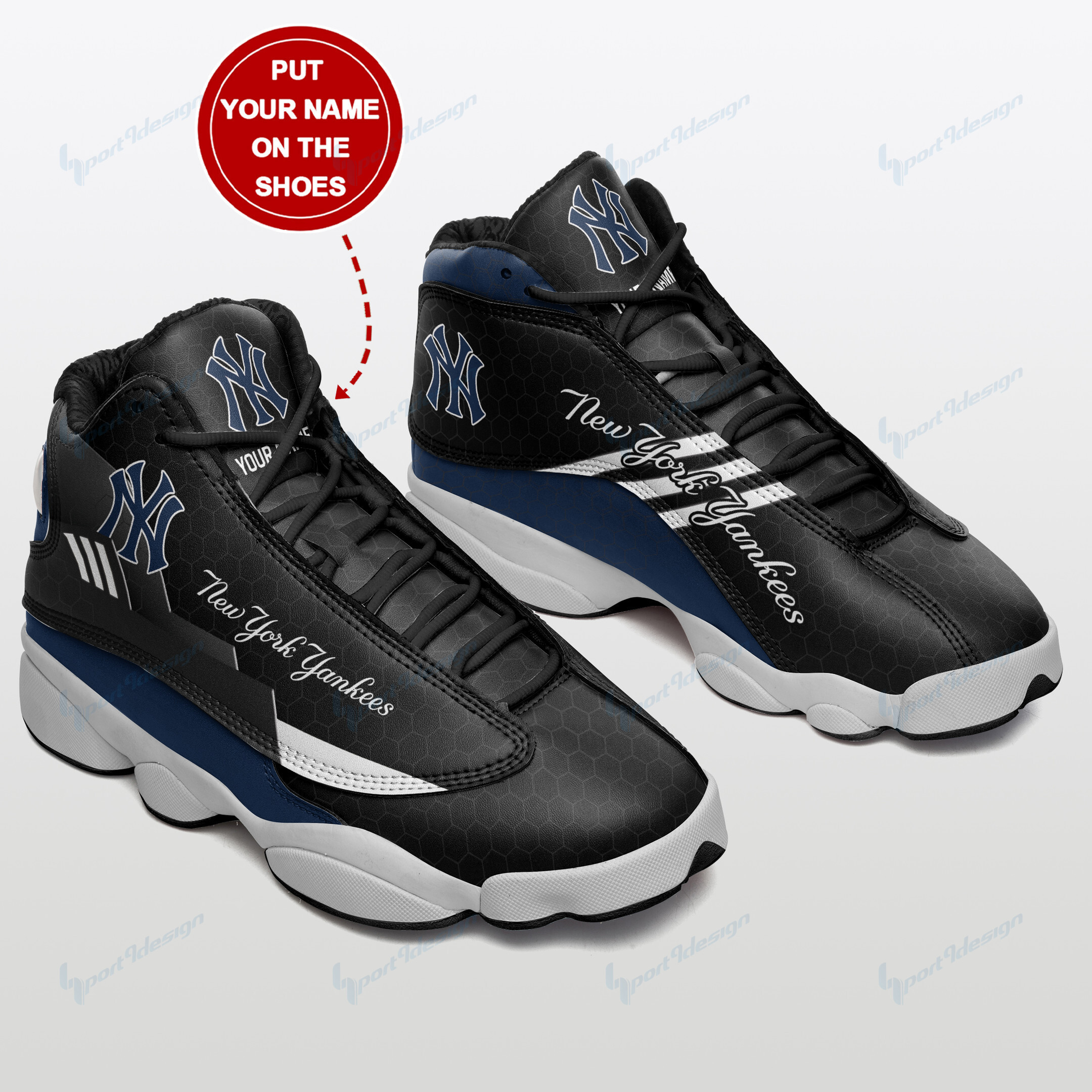 JWFancy New York Yankees NFL AJ13 Sneakers Shoes For Men And Women