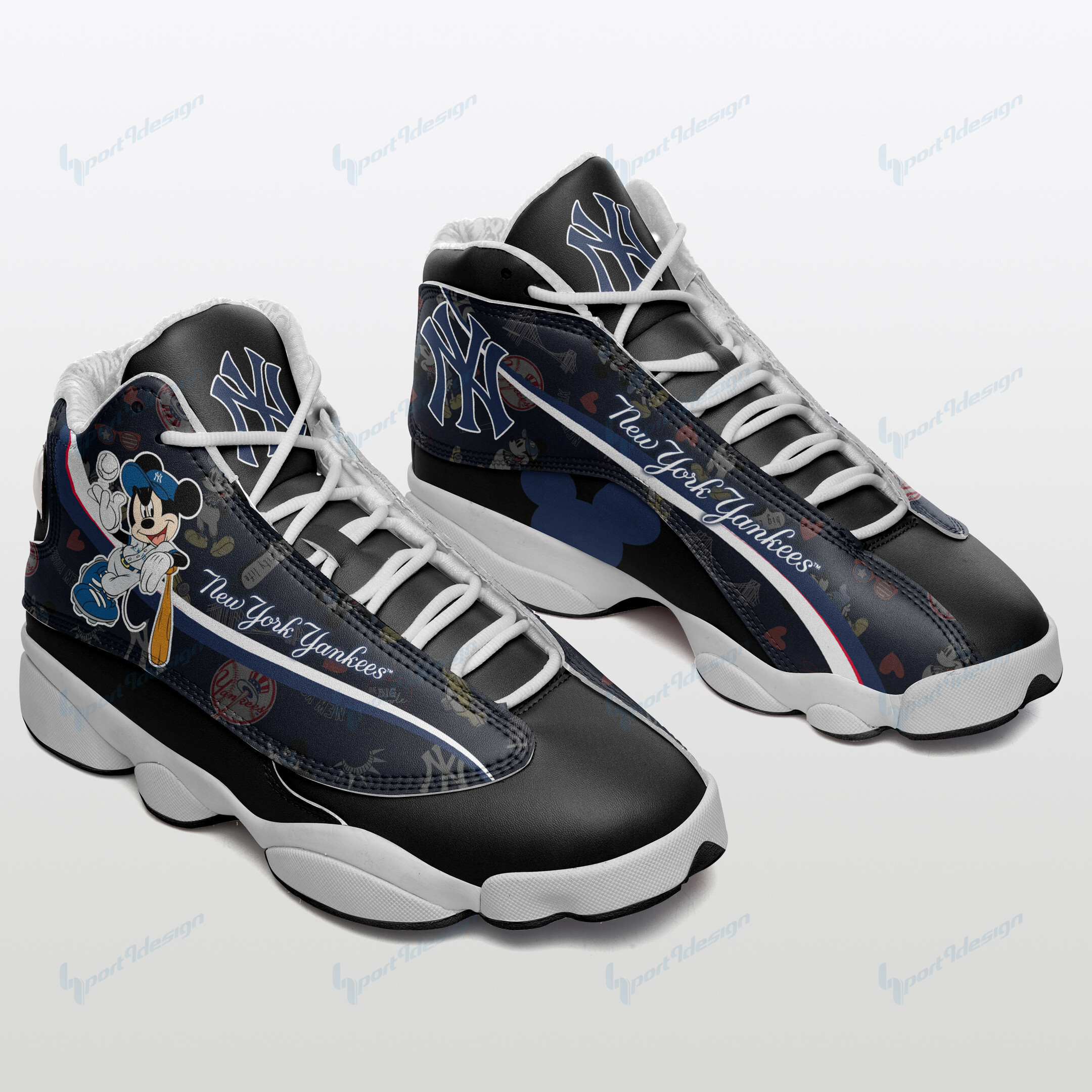 JWFancy New York Yankees NFL AJ13 Sneakers Shoes For Men And Women