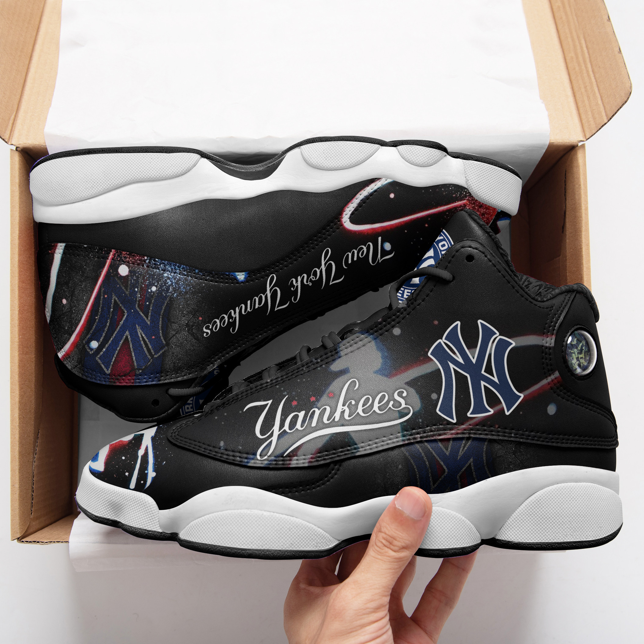JWFancy New York Yankees NFL AJ13 Sneakers Shoes For Men And Women