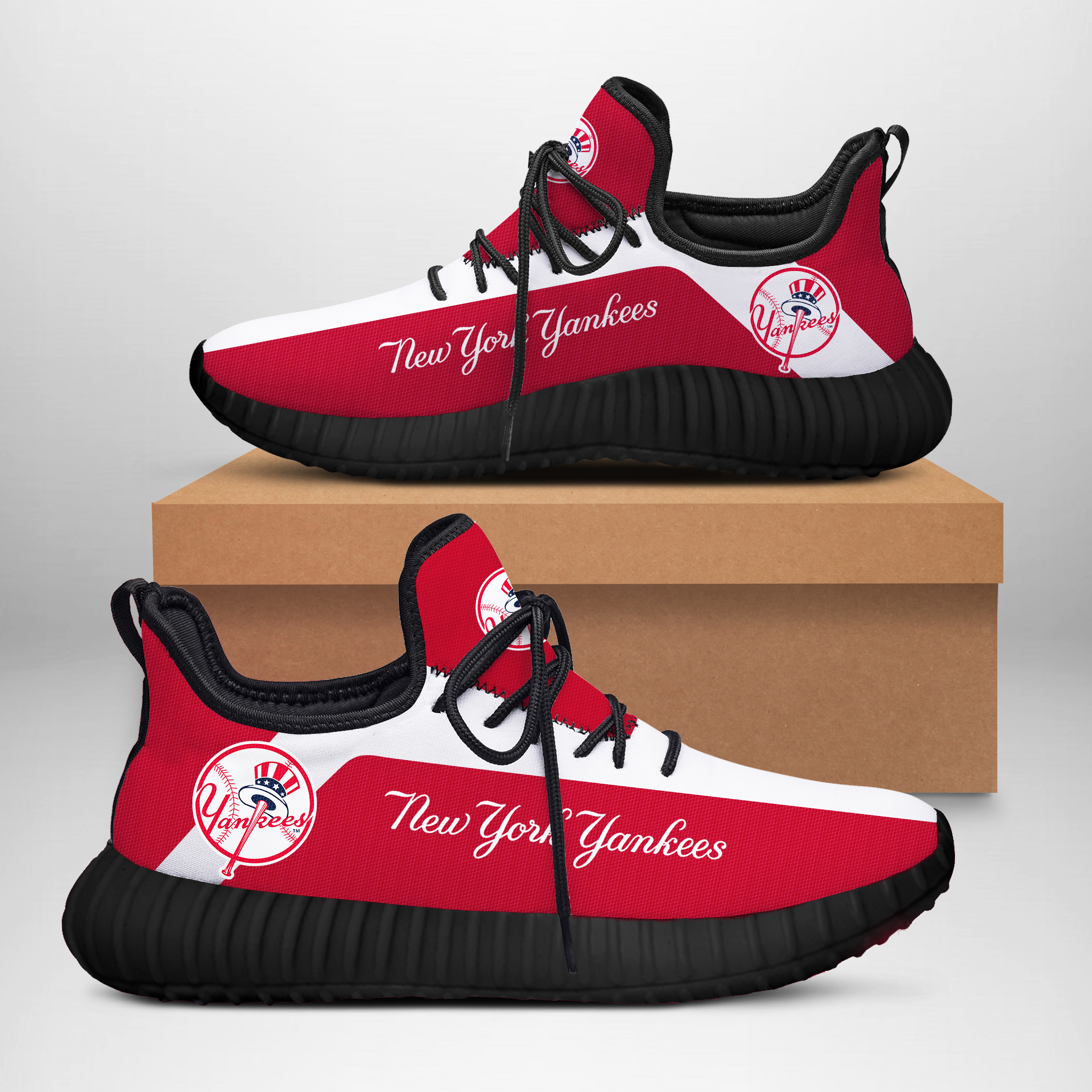 JWFancy New York Yankees Reze Sneakers Shoes For Men And Women
