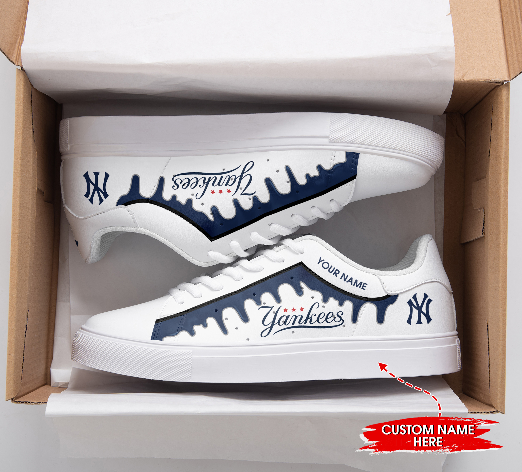 JWFancy New York Yankees Skate Stan Shoes Sneakes For Men And Women