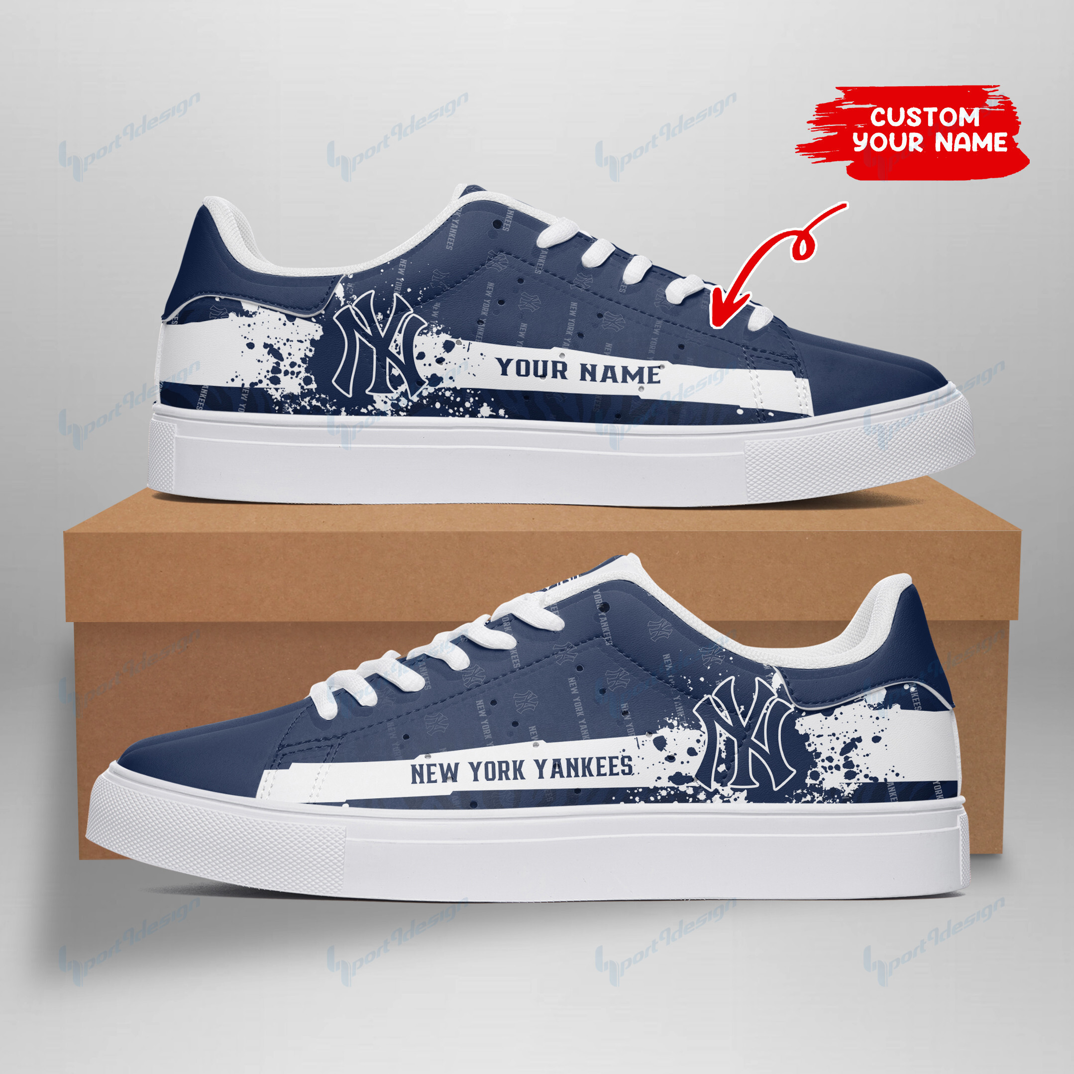 JWFancy New York Yankees Skate Stan Shoes Sneakes For Men And Women
