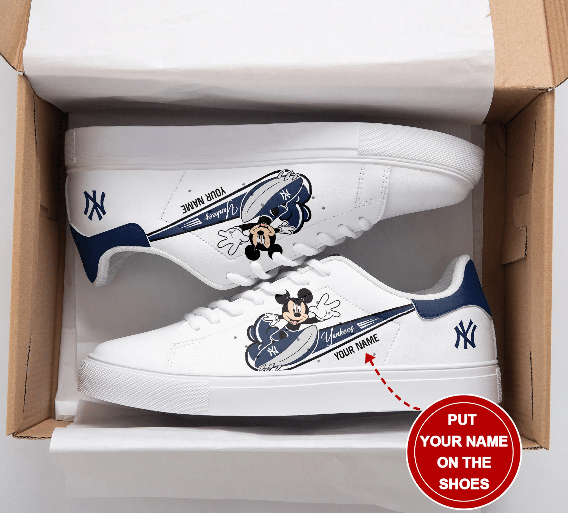 JWFancy New York Yankees Skate Stan Shoes Sneakes For Men And Women