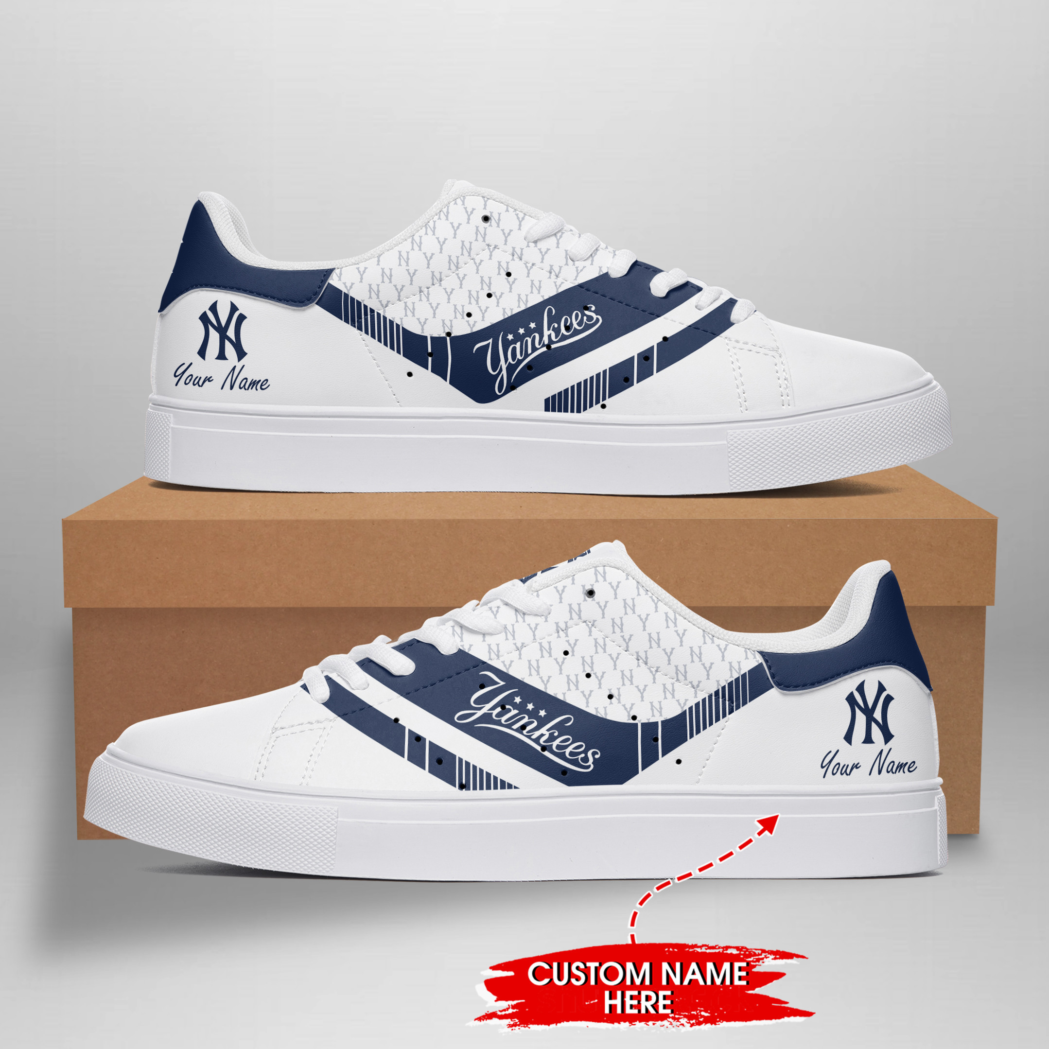 JWFancy New York Yankees Skate Stan Shoes Sneakes For Men And Women