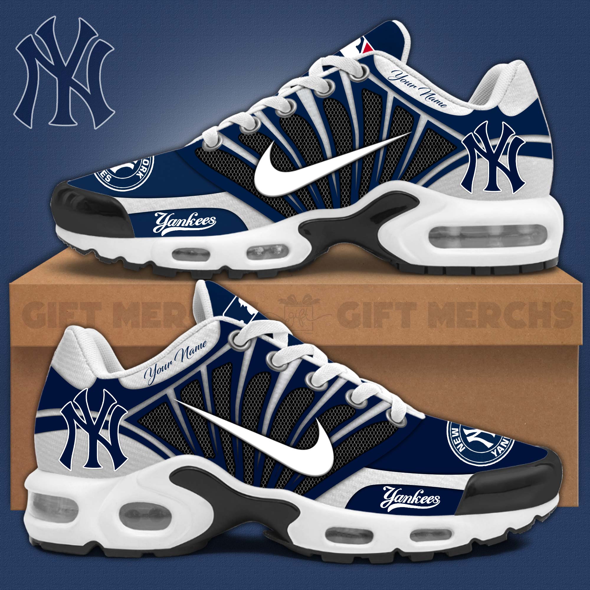 JWFancy New York Yankees TN Shoes Sneakers For Men And Women