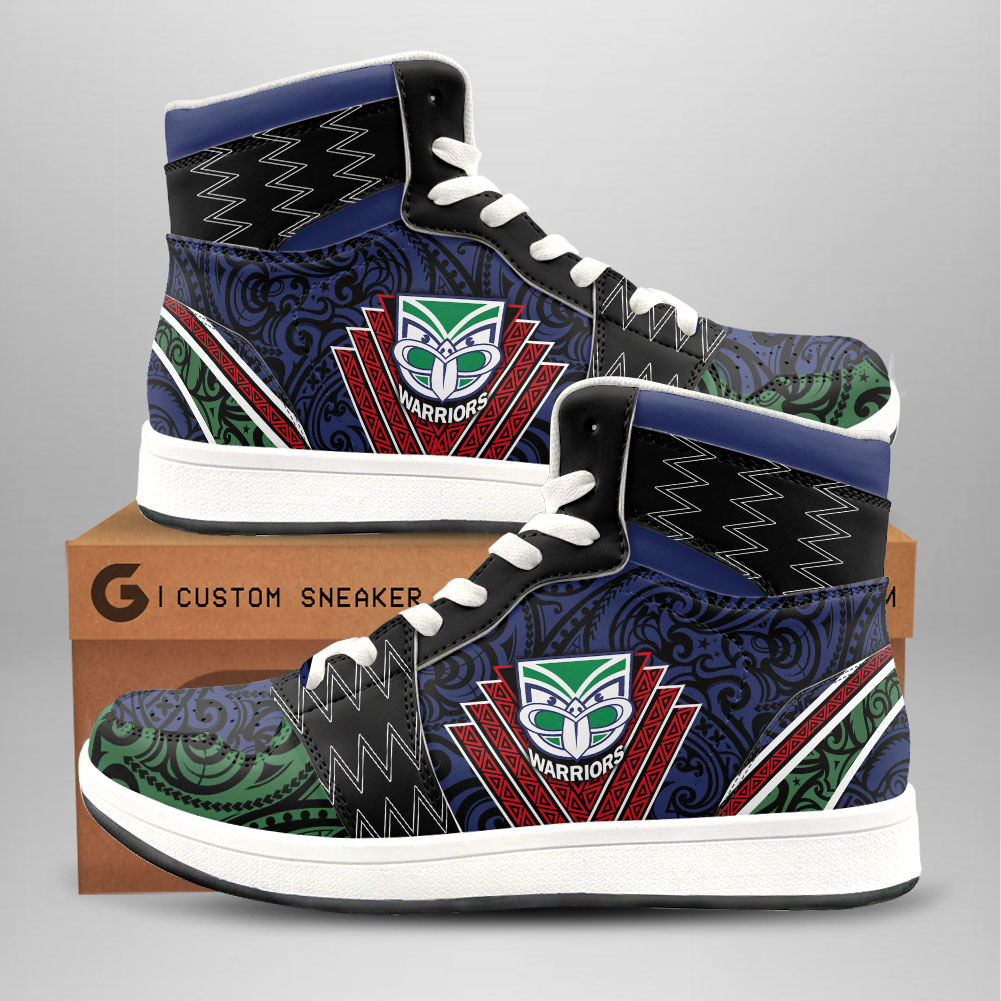 JWFancy New Zealand Warriors AJ1 High Sneakers Shoes For Men And Women