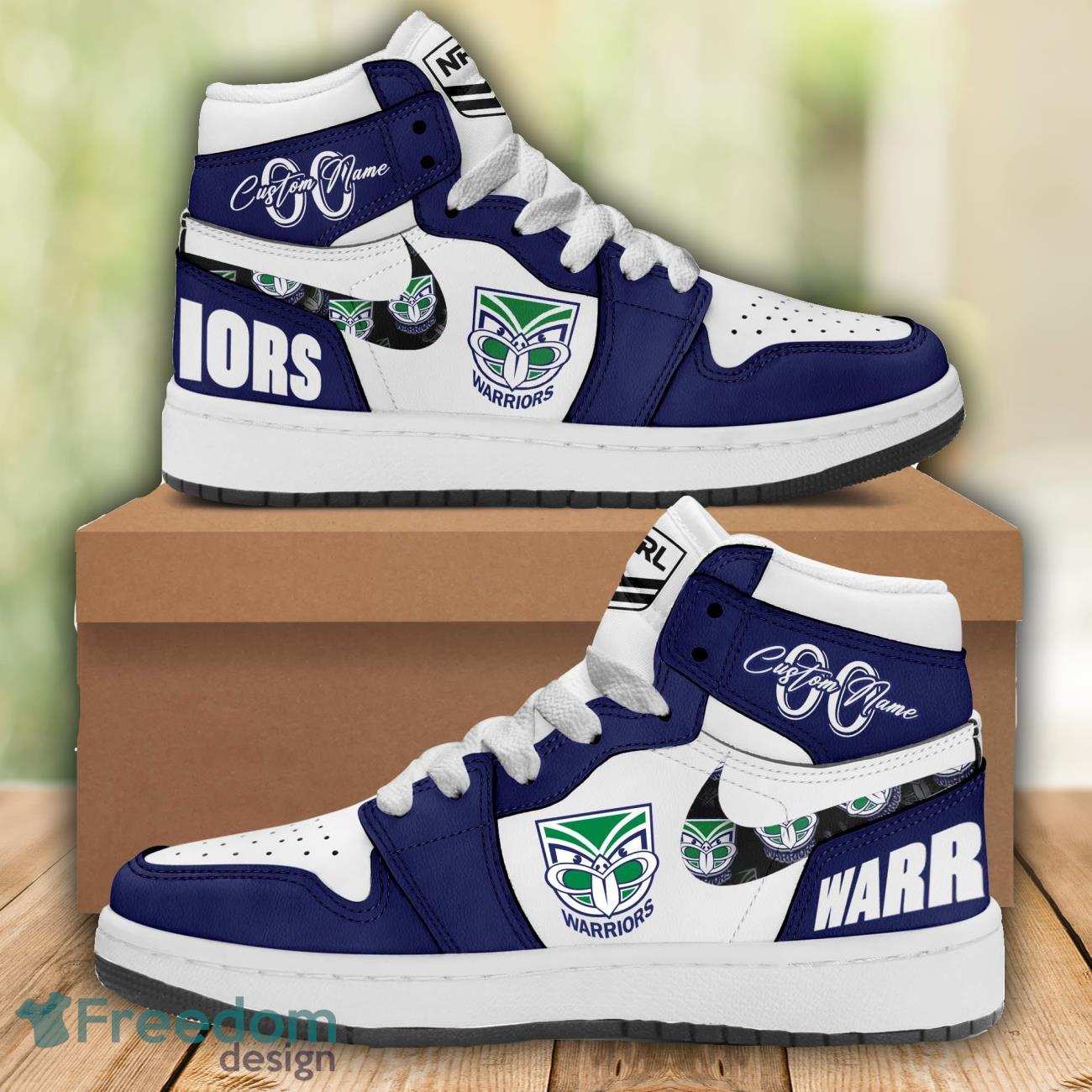 JWFancy New Zealand Warriors AJ1 High Sneakers Shoes For Men And Women