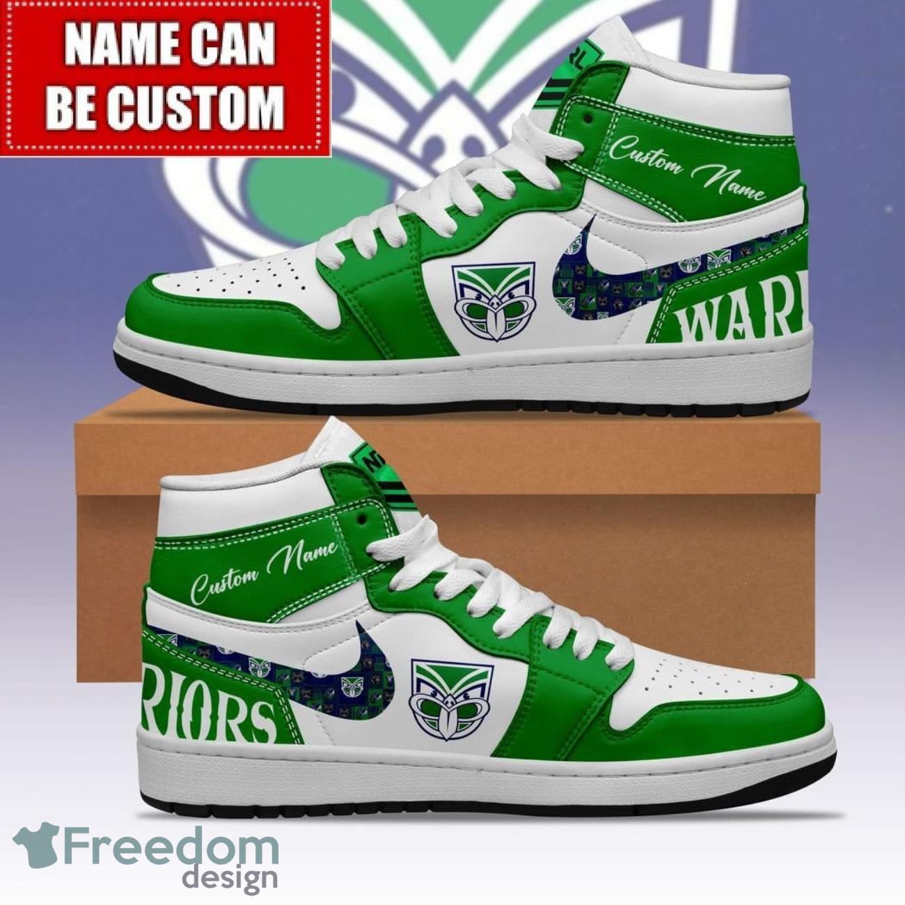 JWFancy New Zealand Warriors AJ1 High Sneakers Shoes For Men And Women