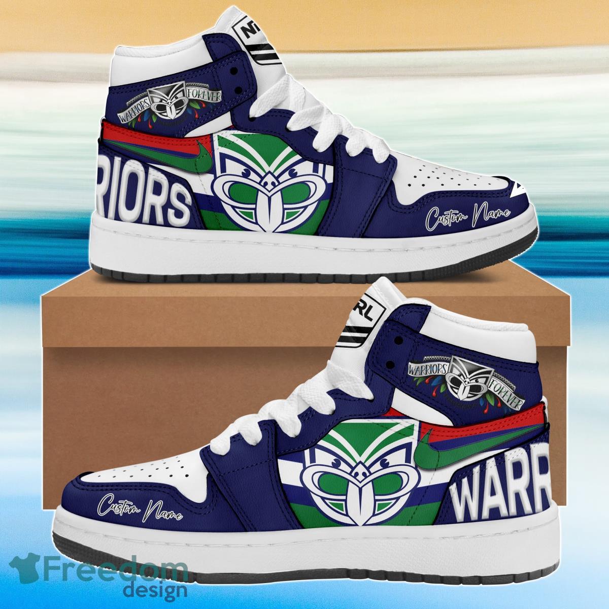 JWFancy New Zealand Warriors AJ1 High Sneakers Shoes For Men And Women