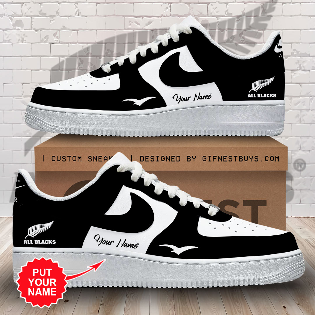 JWFancy New Zealand x Rugby World Cup Air Low-Top Sneakers Shoes For Men And Women