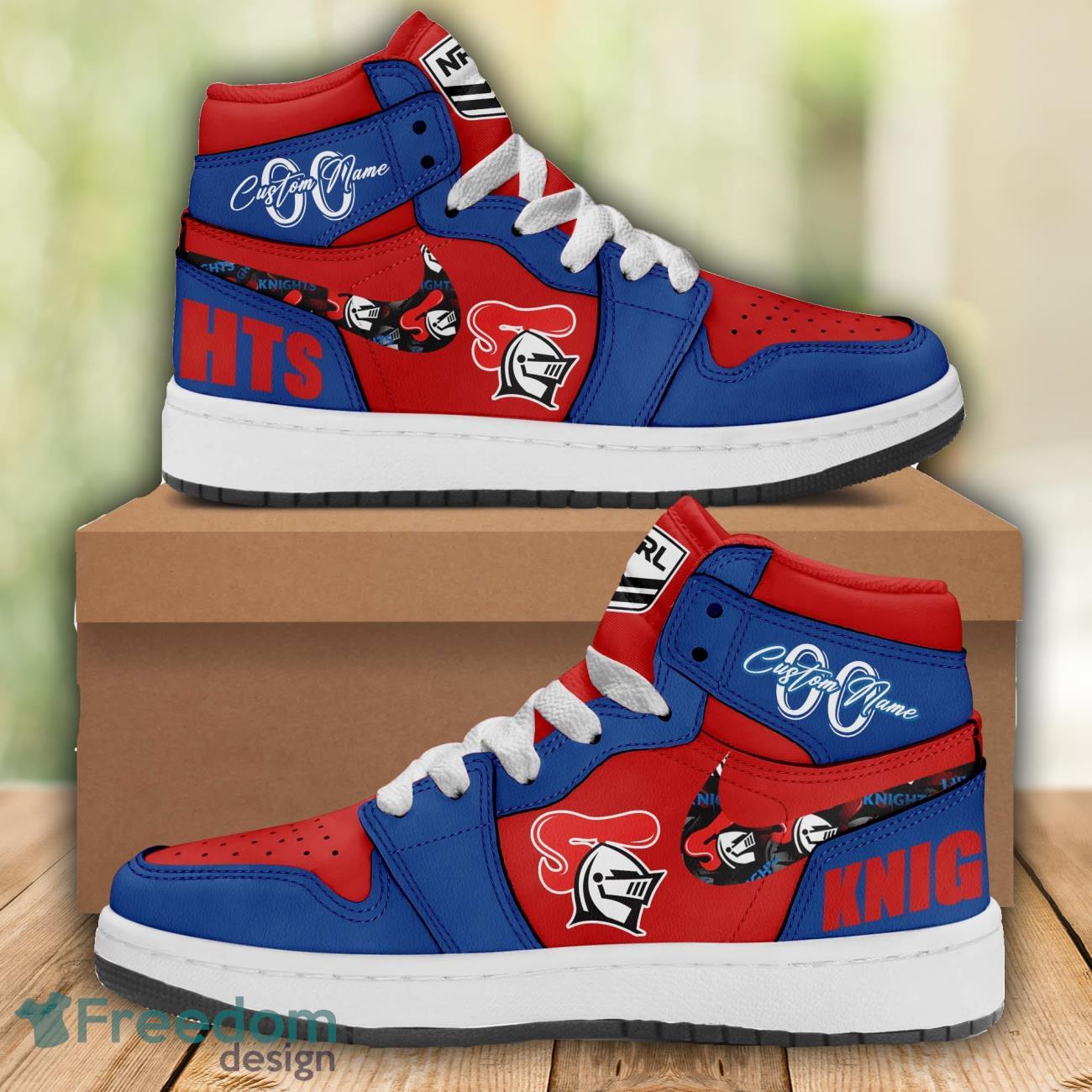 JWFancy Newcastle Knights AJ1 High Sneakers Shoes For Men And Women