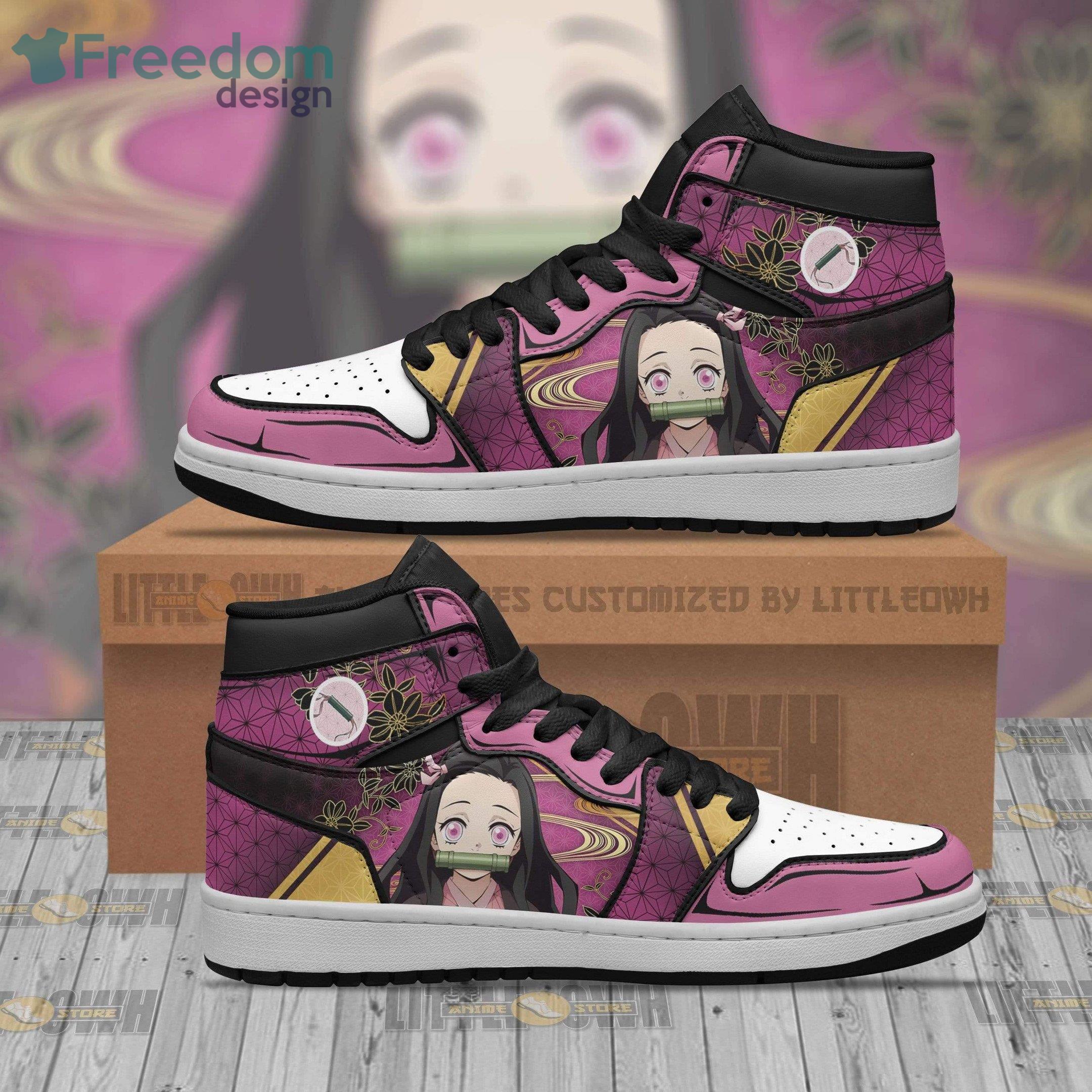 JWFancy Nezuko AJ1 High Sneakers Shoes For Men And Women