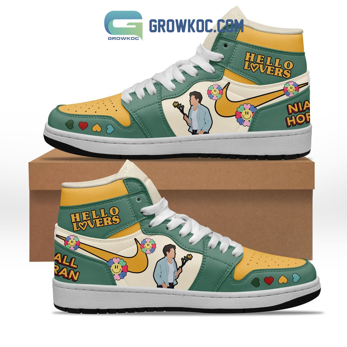 JWFancy Niall Horan AJ1 High Sneakers Shoes For Men And Women