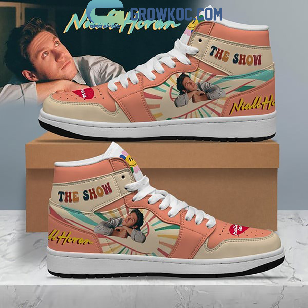 JWFancy Niall Horan AJ1 High Sneakers Shoes For Men And Women