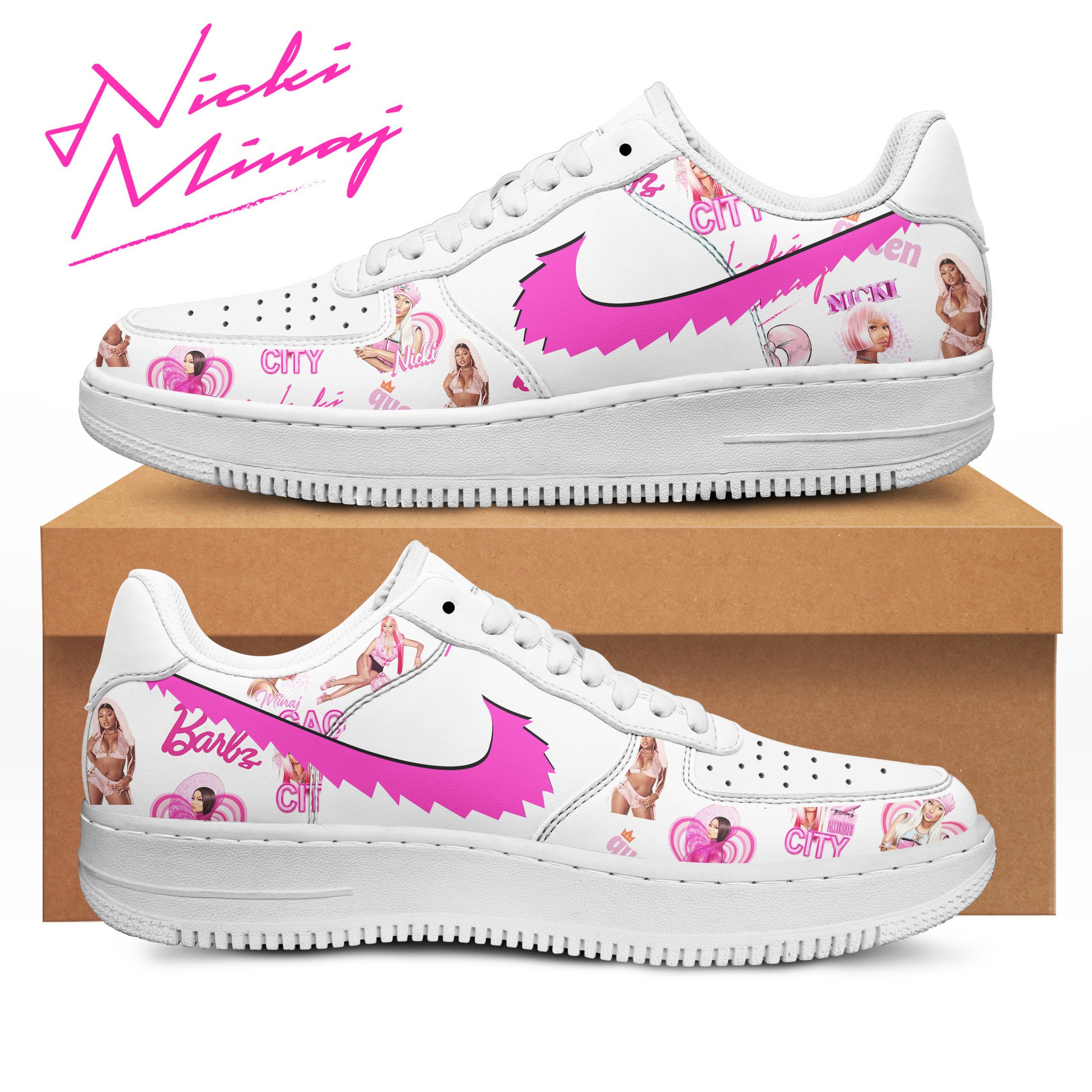 JWFancy Nicki Minaj Air Low-Top Sneakers Shoes For Men And Women