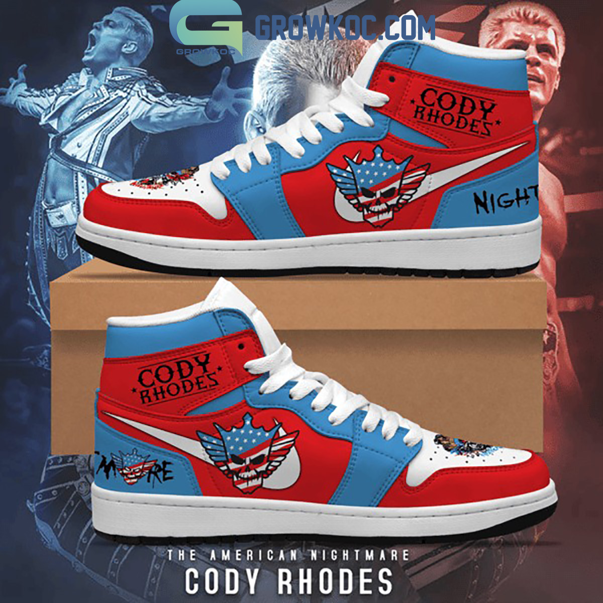 JWFancy Nightmare AJ1 High Sneakers Shoes For Men And Women