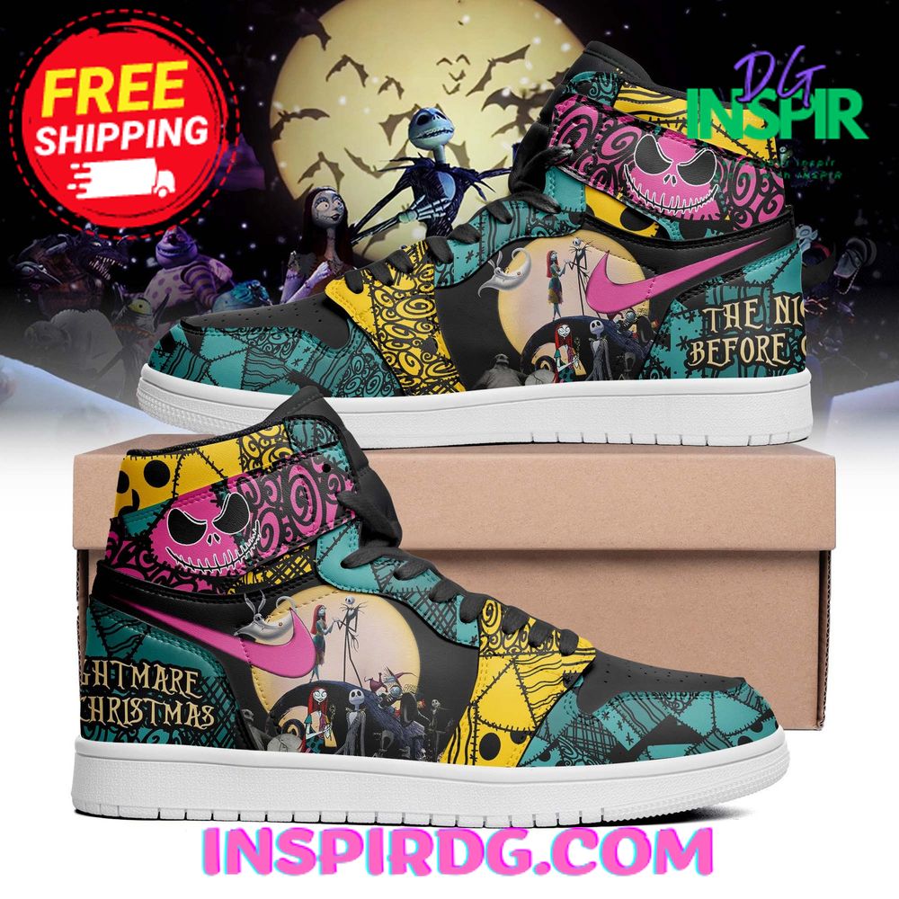 JWFancy Nightmare AJ1 High Sneakers Shoes For Men And Women