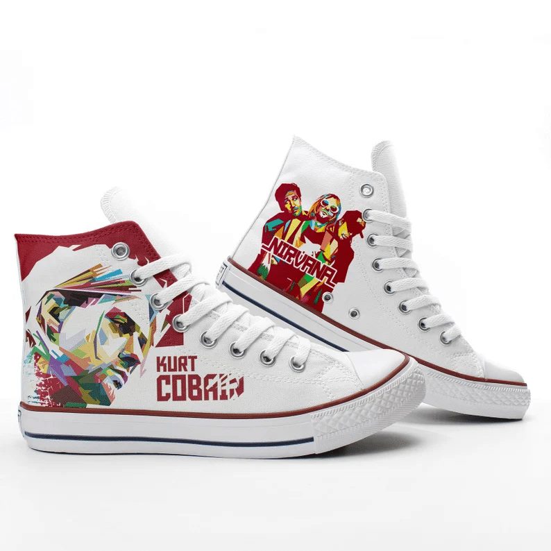 JWFancy Nirvana High Top Canvas Sneakers Shoes For Men And Women