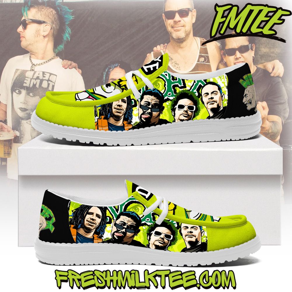 JWFancy NOFX Hey Dude Shoes Wally Men's Lace Up Loafers Comfortable For Men And Women