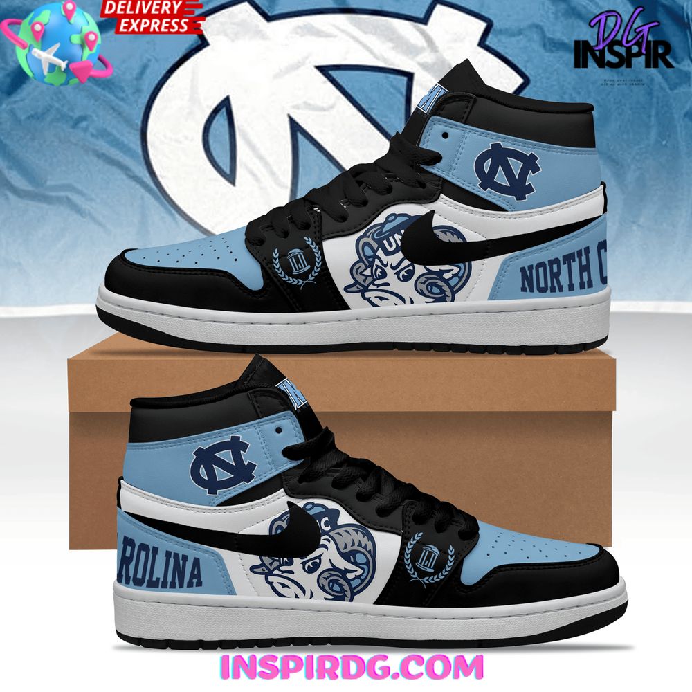 JWFancy North Carolina Tar Heel High Sneakers Shoes For Men And Women