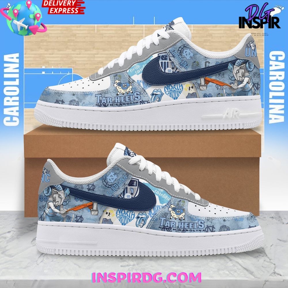JWFancy North Carolina Tar Heels Air Low-Top Sneakers Shoes For Men And Women