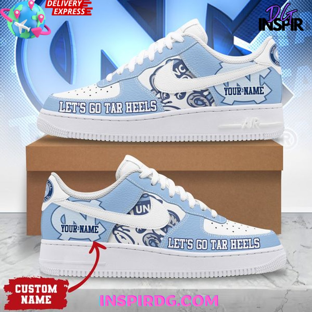 JWFancy North Carolina Tar Heels Air Low-Top Sneakers Shoes For Men And Women