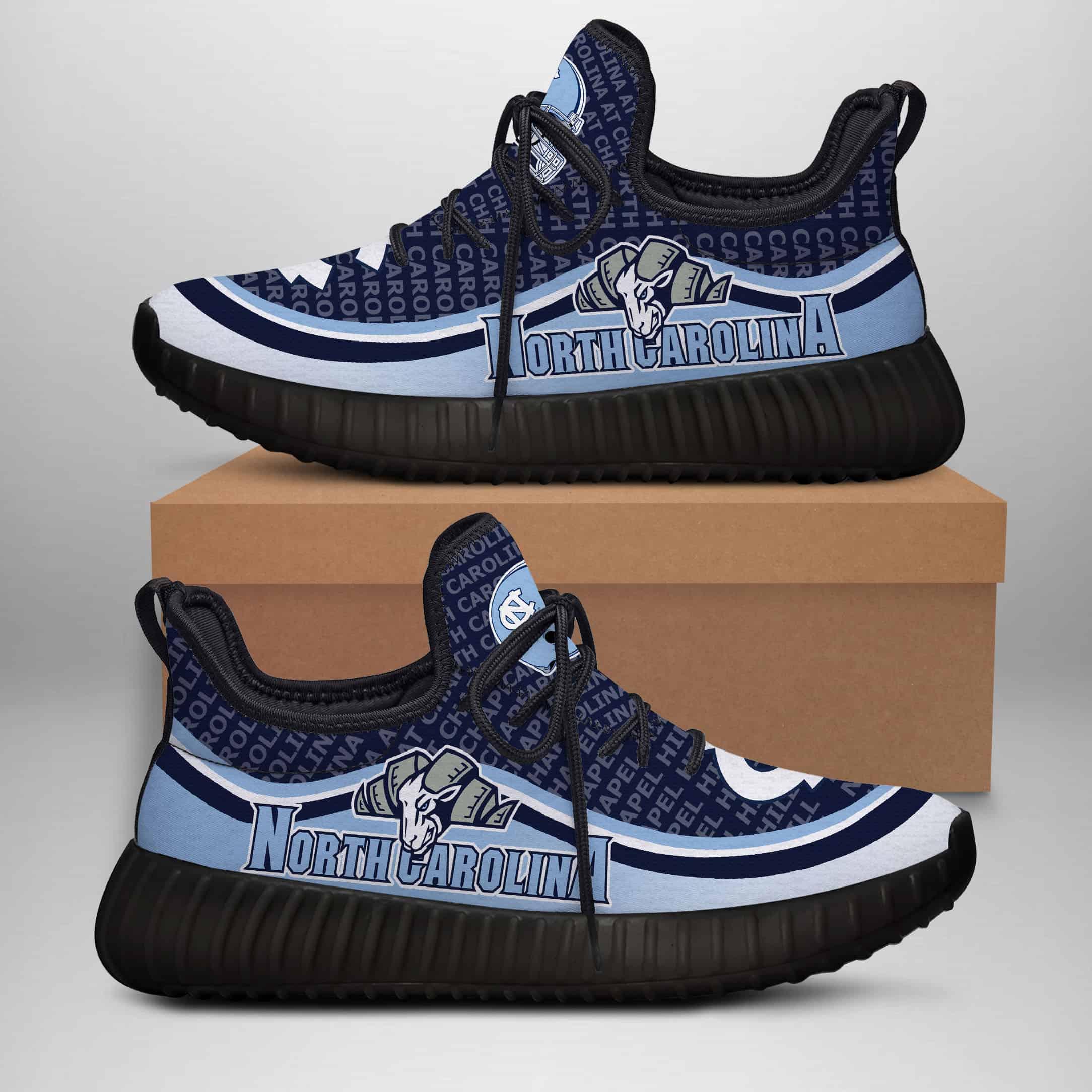 JWFancy North Carolina Tar Heels Reze Sneakers Shoes For Men And Women