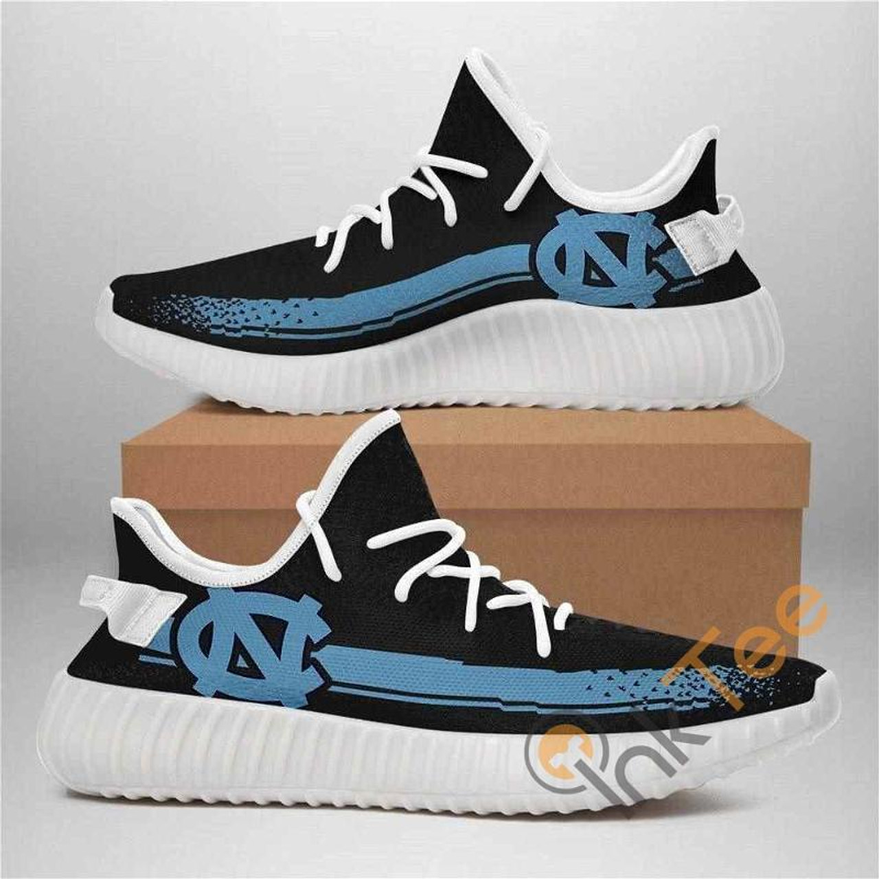 JWFancy North Carolina Tar Heels Yeezy Boost Shoes For Men And Women