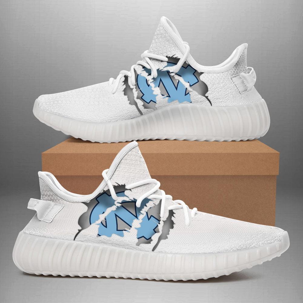 JWFancy North Carolina Tar Heels Yeezy Boost Shoes For Men And Women