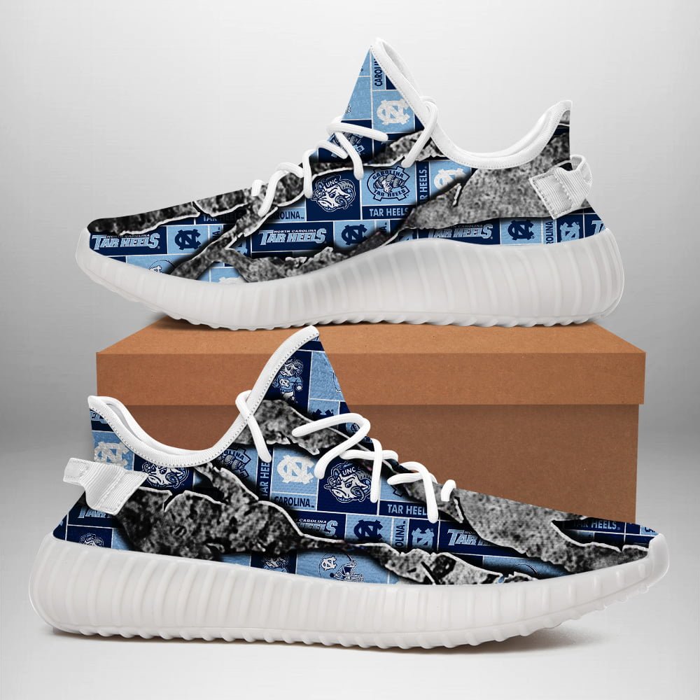 JWFancy North Carolina Tar Heels Yeezy Boost Shoes For Men And Women