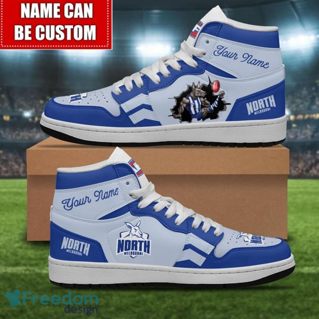 JWFancy North Melbourne AJ1 High Sneakers Shoes For Men And Women