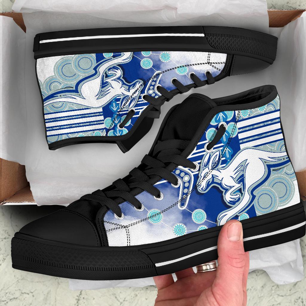 JWFancy North Melbourne Kangaroos High Top Canvas Sneakers Shoes For Men And Women