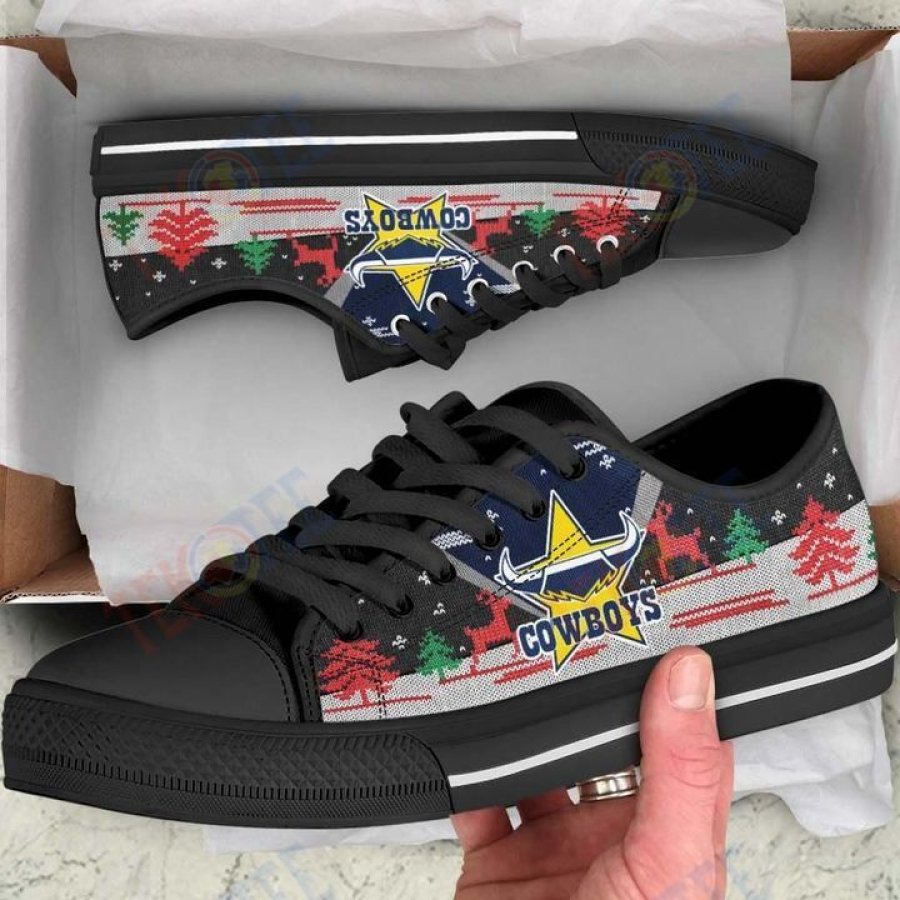 JWFancy North Queensland Cowboys Low Top Canvas Sneakers Shoes For Men And Women
