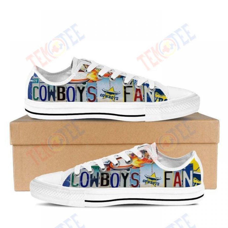 JWFancy North Queensland Cowboys Low Top Canvas Sneakers Shoes For Men And Women