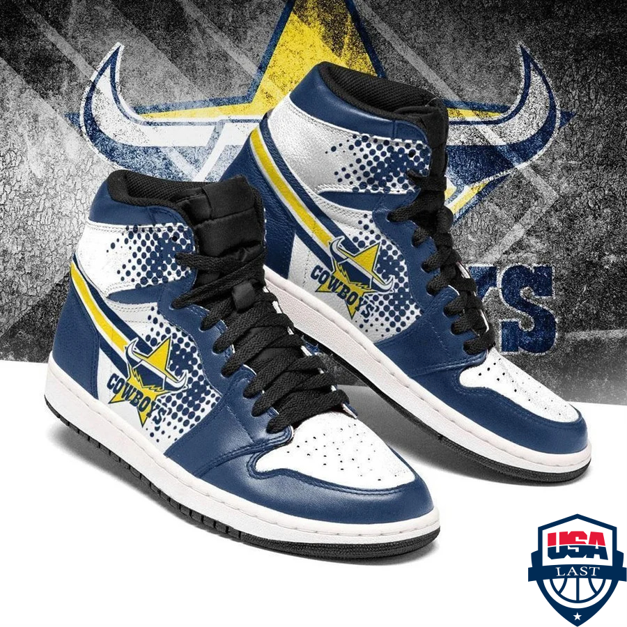 JWFancy North Queensland Cowboys NRL AJ1 High Sneakers Shoes For Men And Women
