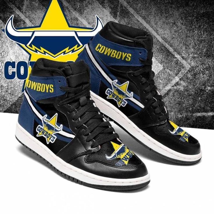 JWFancy North Queensland Cowboys NRL AJ1 High Sneakers Shoes For Men And Women