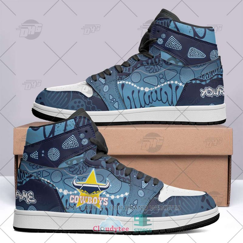 JWFancy North Queensland Cowboys NRL AJ1 High Sneakers Shoes For Men And Women