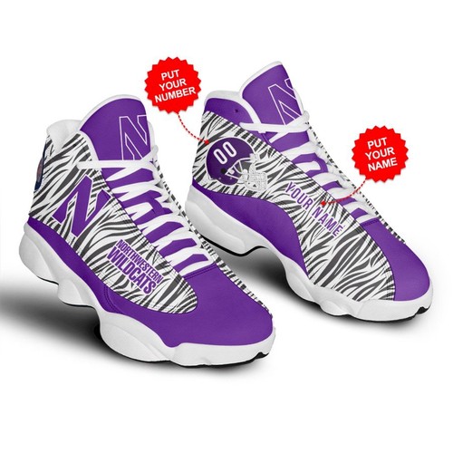 JWFancy Northwestern Wildcats AJ13 Sneakers Shoes For Men And Women