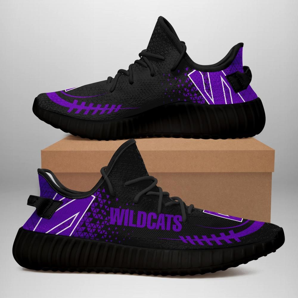 JWFancy Northwestern Wildcats Yeezy Boost Shoes For Men And Women