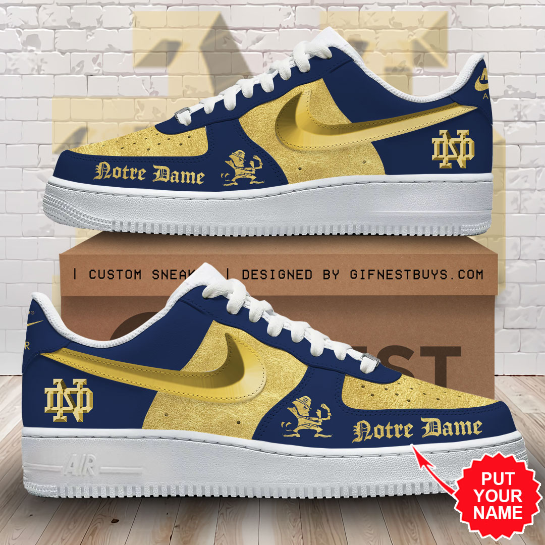 JWFancy Notre Dame Fighting Irish Air Low-Top Sneakers Shoes For Men And Women